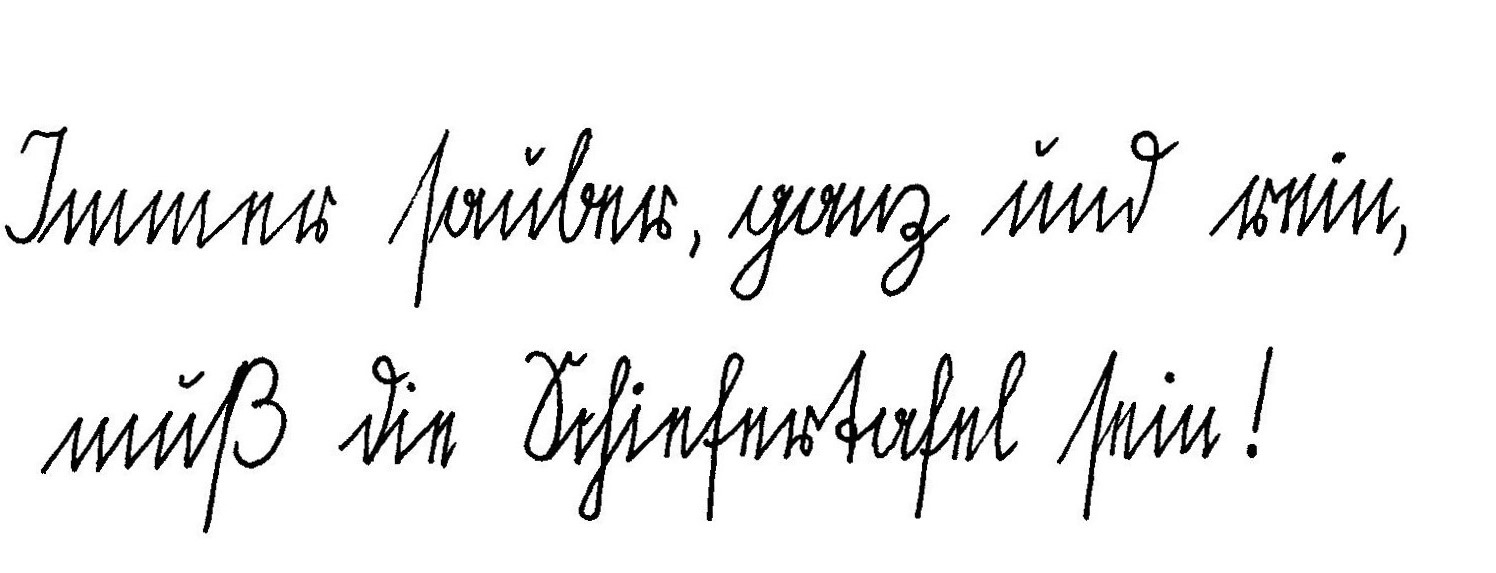 Deutsche Schrift Beispiel 1