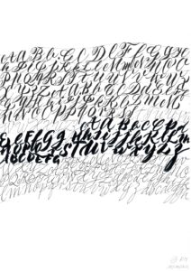handlettering alphabet
